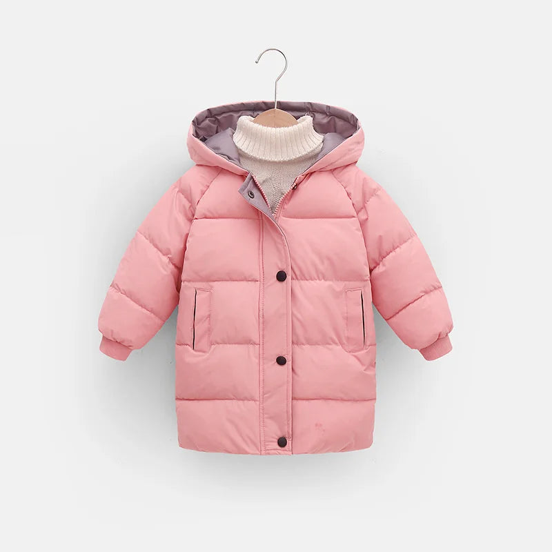 Kids Down Long Winter Coat