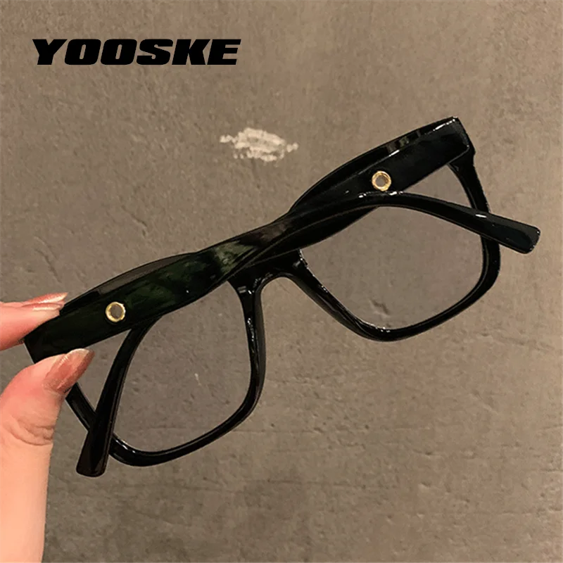 Oversized Square Eyeglasses Anti-Blue Light Frames