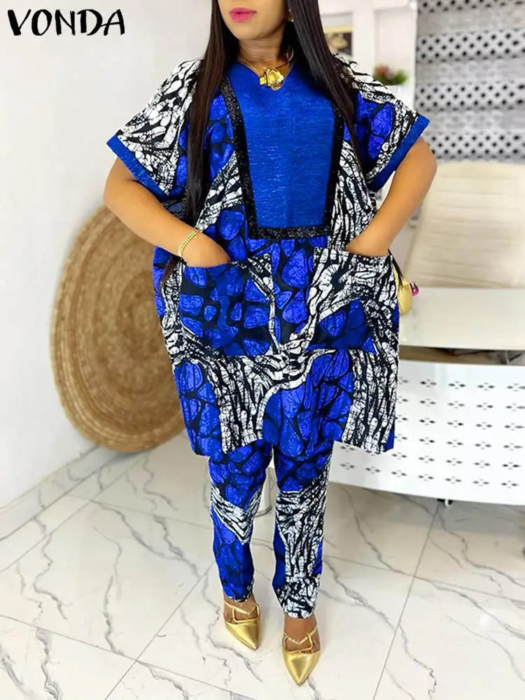 Plus Size 5XL Women Elegant Matching Set