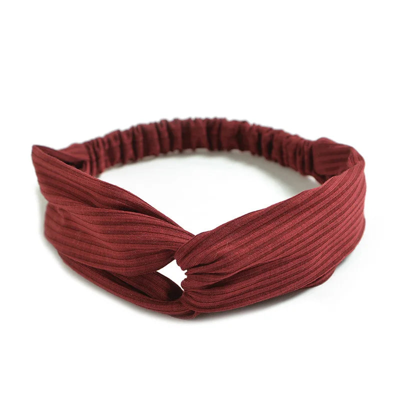 Soft Elastic Knotted Headband