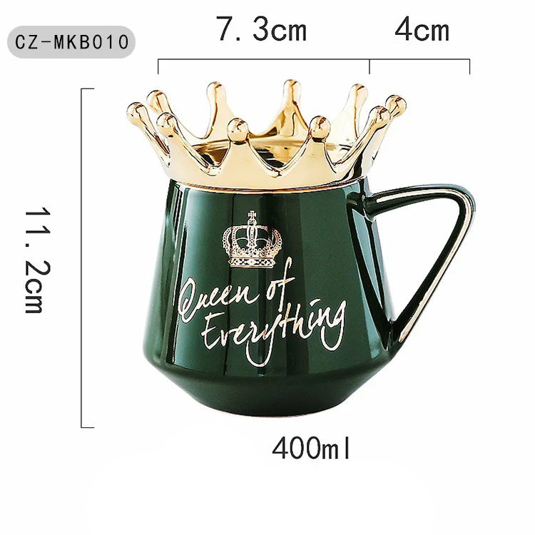 400ml Crown Ceramic Coffee Cup