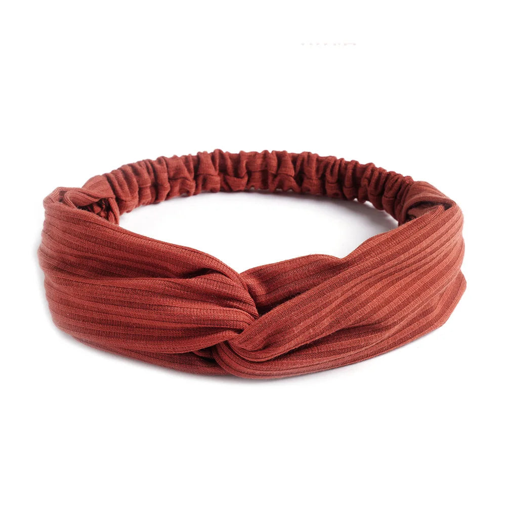 Soft Elastic Knotted Headband