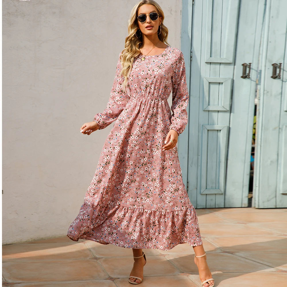 Bohemian Women’s Floral Maxi Dress