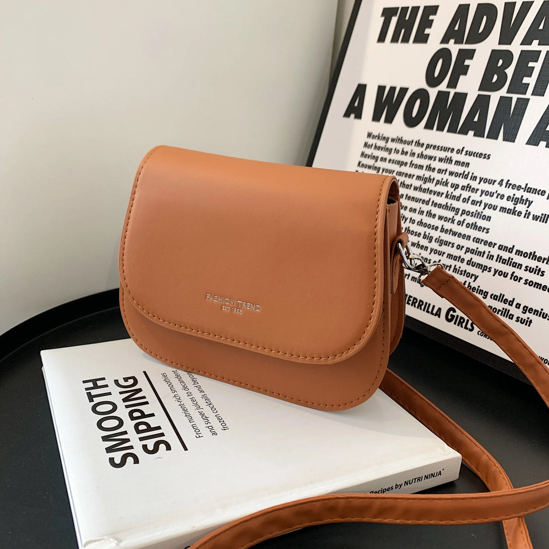 Trendy Saddle Shoulder Bag