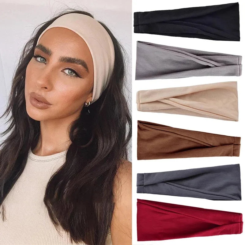 Solid Color Elastic Headband