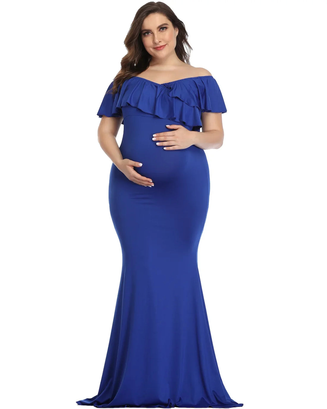 Elegant Plus Size Maternity Dress