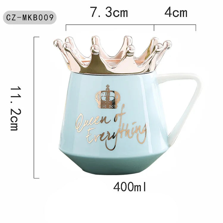 400ml Crown Ceramic Coffee Cup