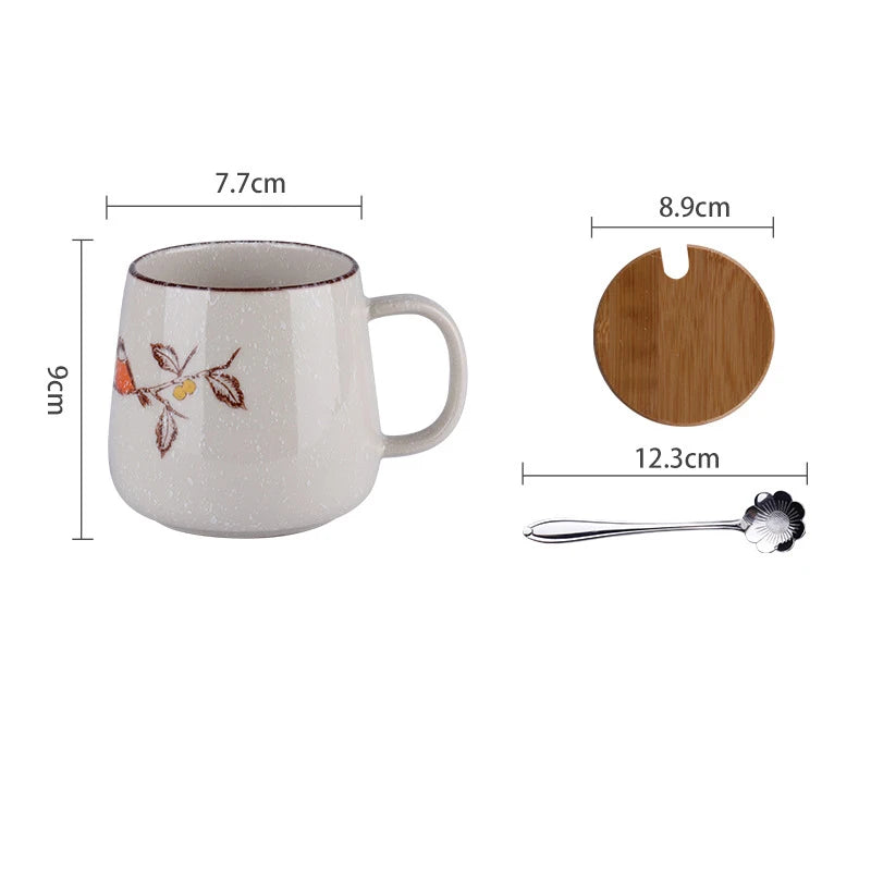 350ml Japanese Retro Ceramic Coffee Mug