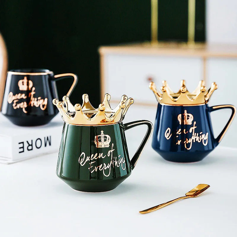 400ml Crown Ceramic Coffee Cup