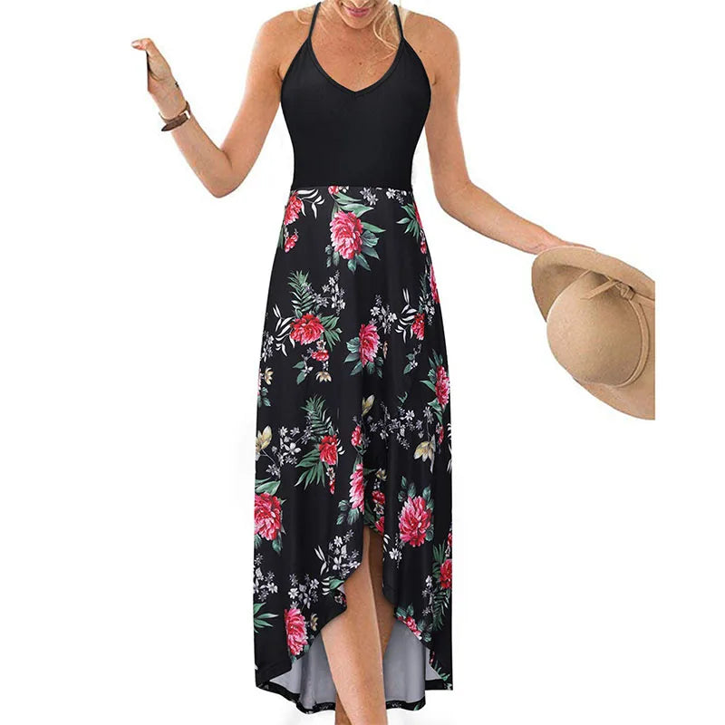 Elegant Casual Summer Printed Long Dress