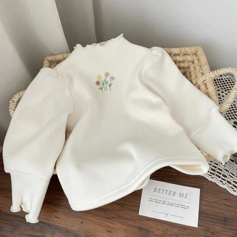 Baby Girls Puff Sleeve Sweater