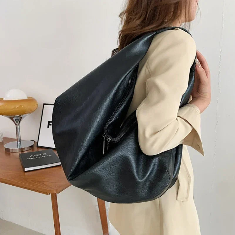 Soft Leather Hobo Trave Big