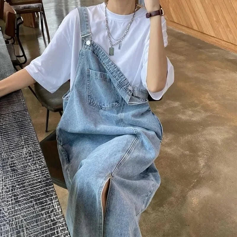 Spring Summer Denim Overall Dress