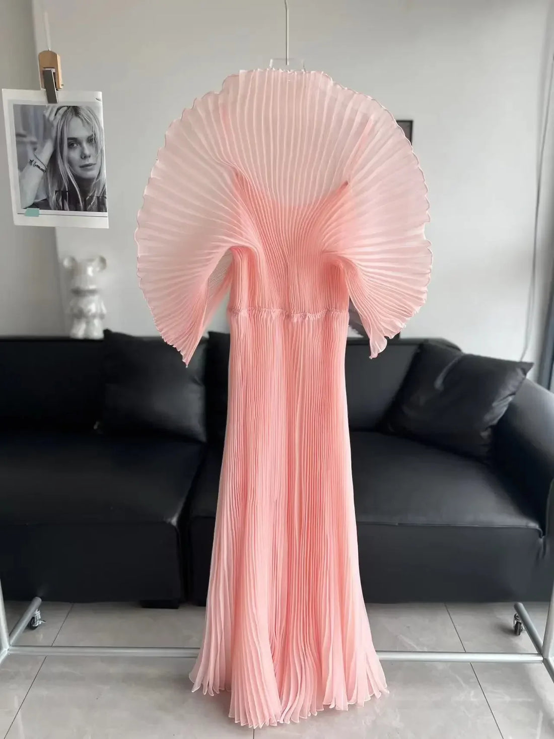 MIA XU Miyake Pleated Plus-Size Dress