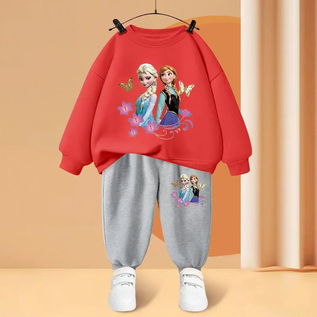 Disney Elsa Princess Kids Tracksuit Hoodie