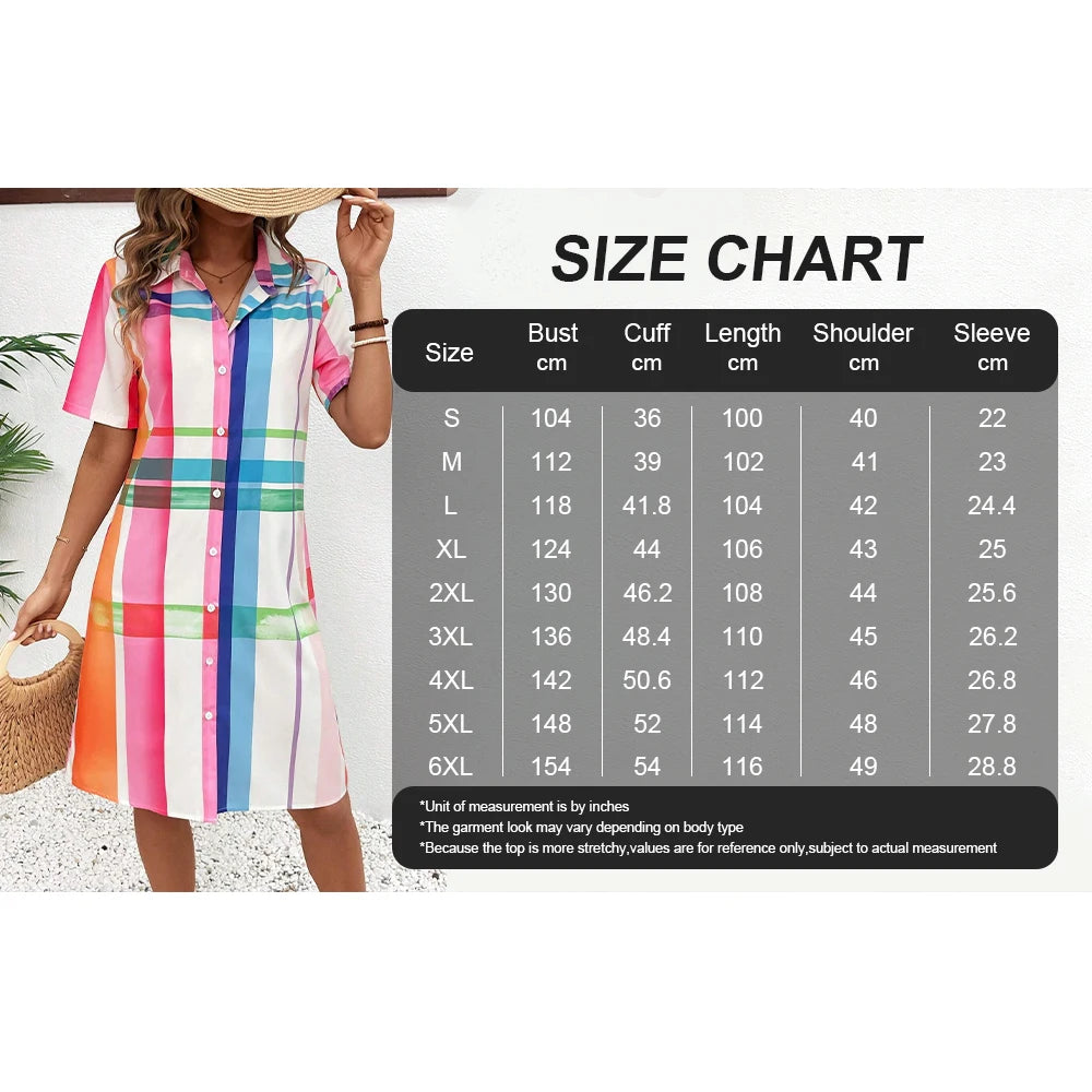 Summer Casual Women’s Shirt Dress