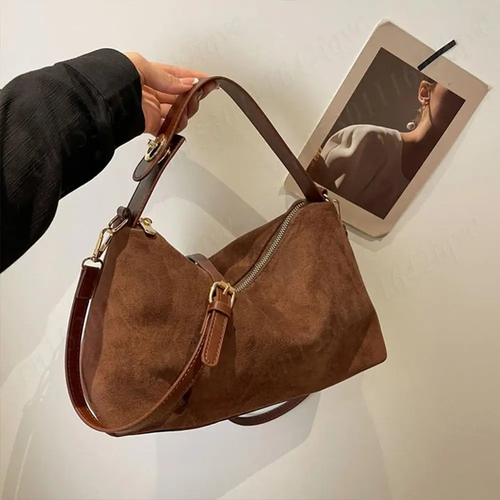 Women Suede Shoulder Bag