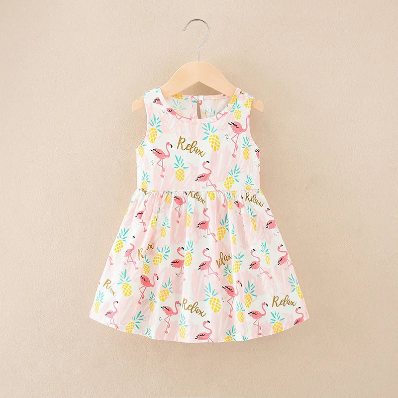 Sleeveless Flower Princess Party Outfit