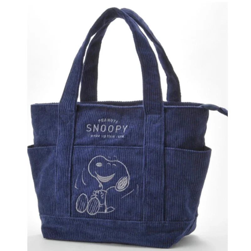 Disney Snoopy Corduroy Tote Bag