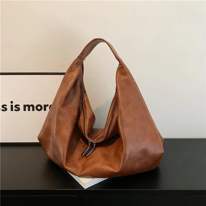 Soft Leather Hobo Trave Big