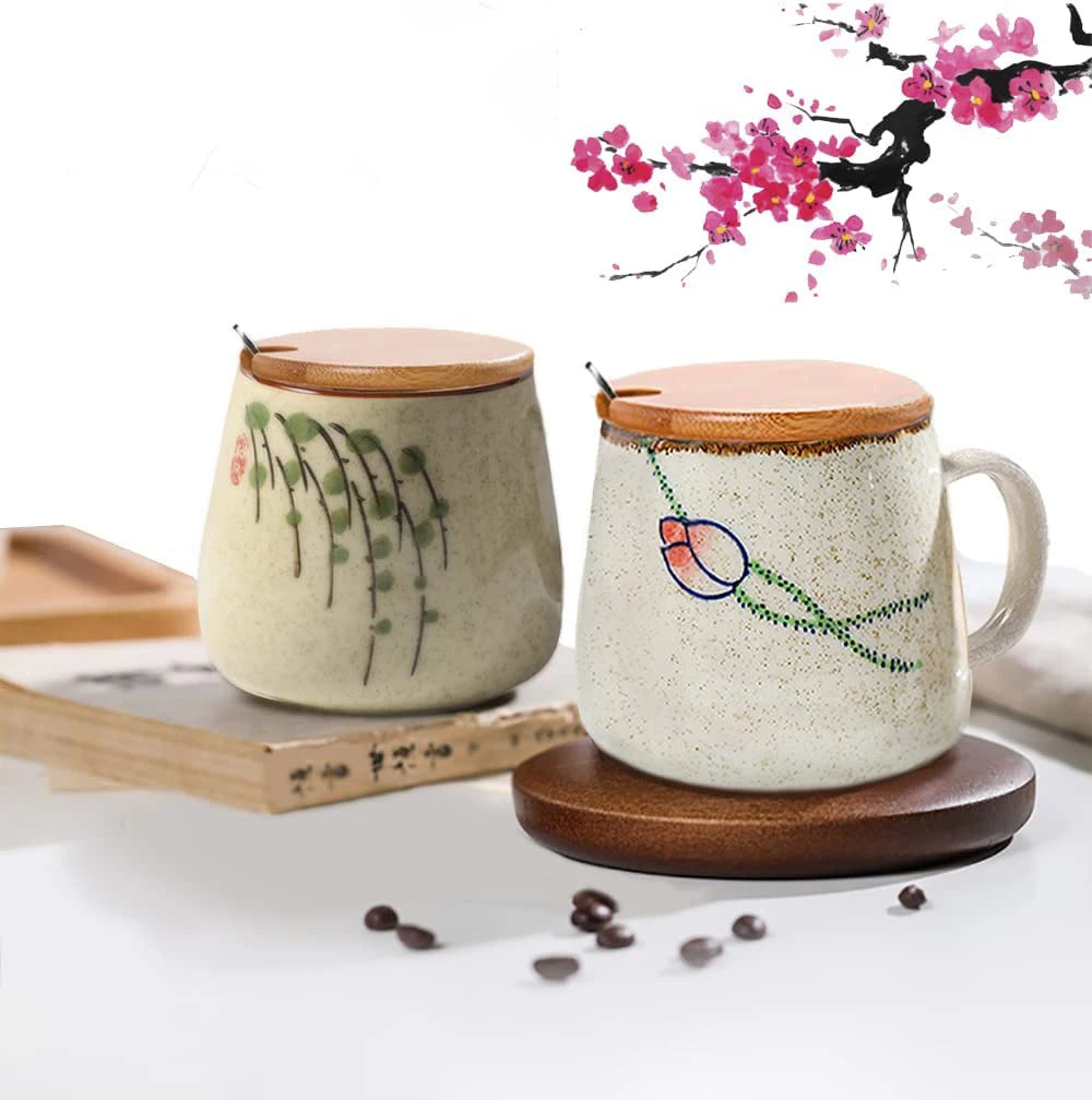 350ml Japanese Retro Ceramic Coffee Mug