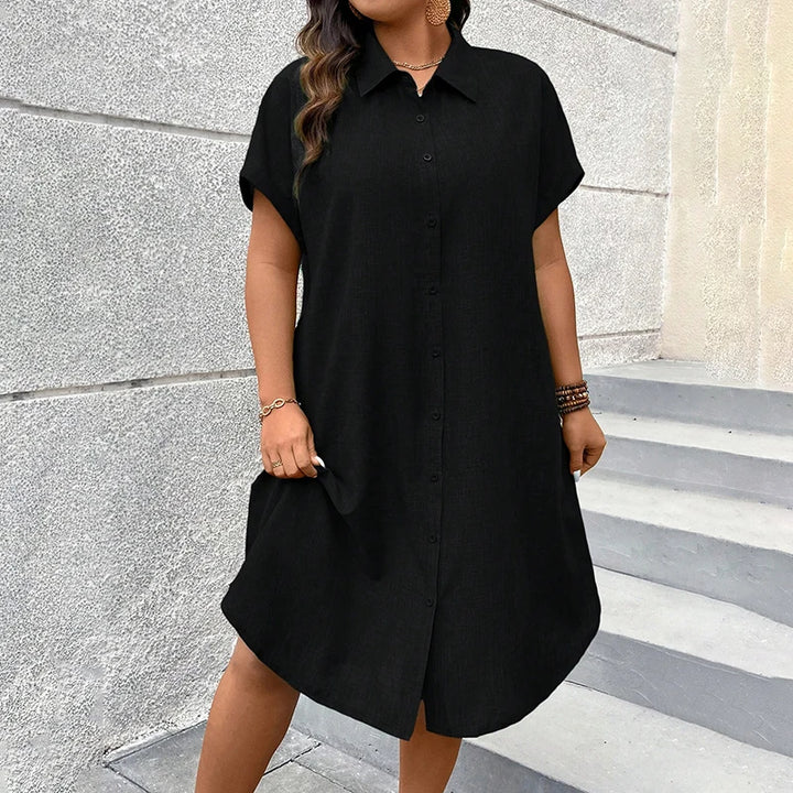 Summer Casual Women’s Shirt Dress