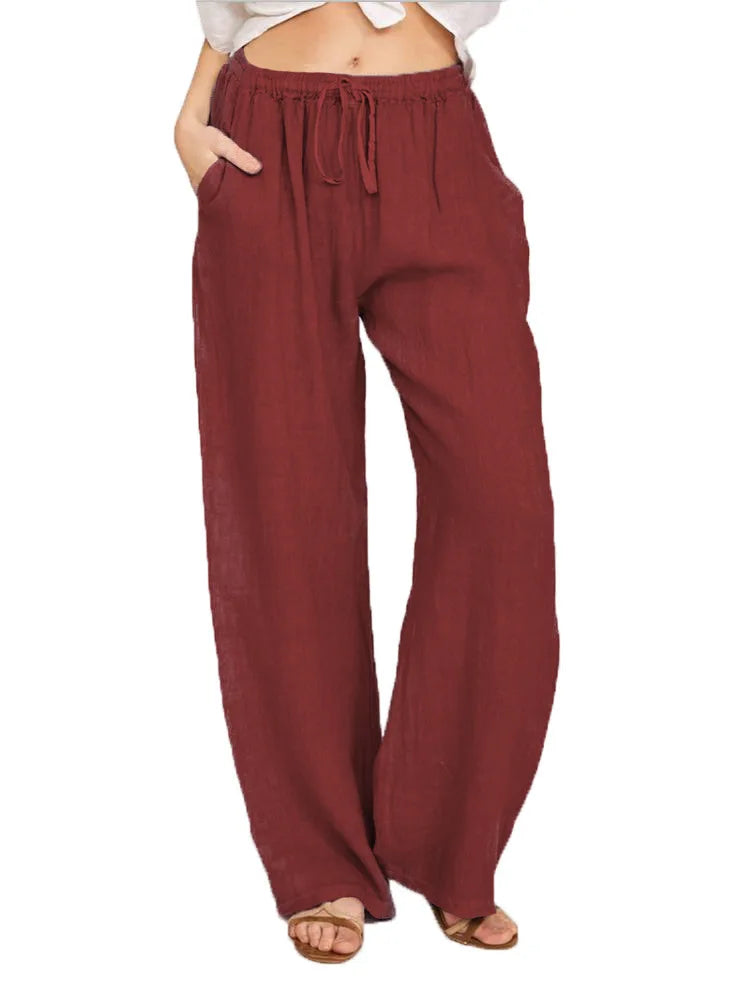 Casual Loose Cotton Hemp Women’s Pants