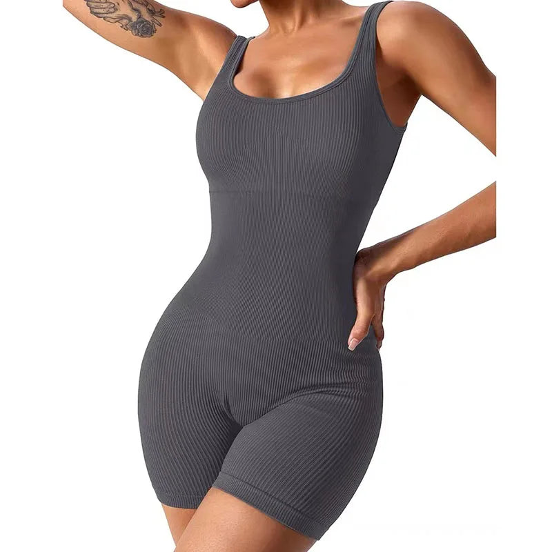 One Piece Seamless Tummy Control Sportswear