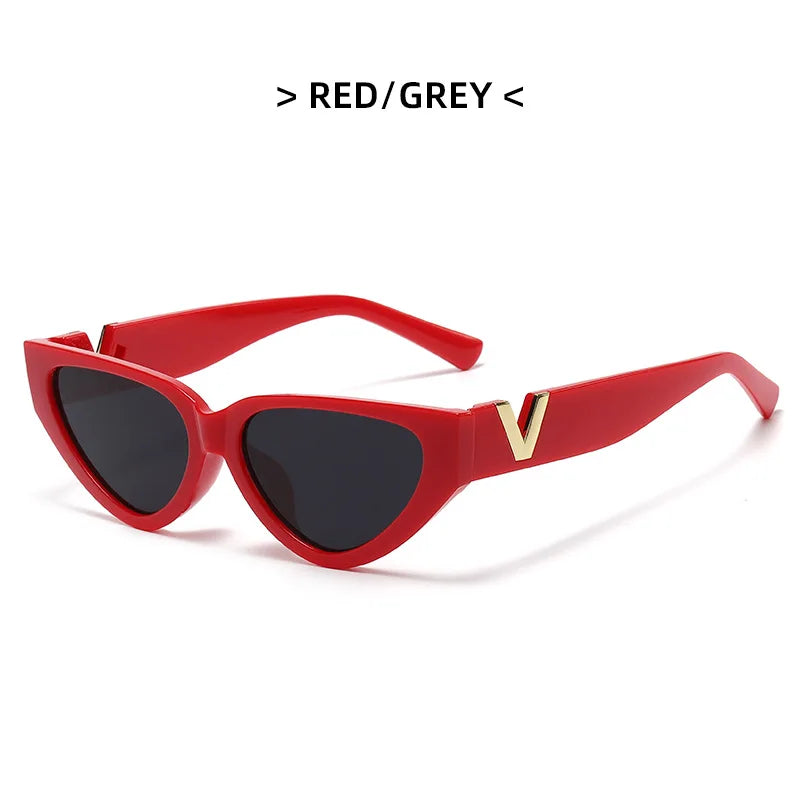 Luxury Glamour Women Brand Kitten Eye Sunglasses