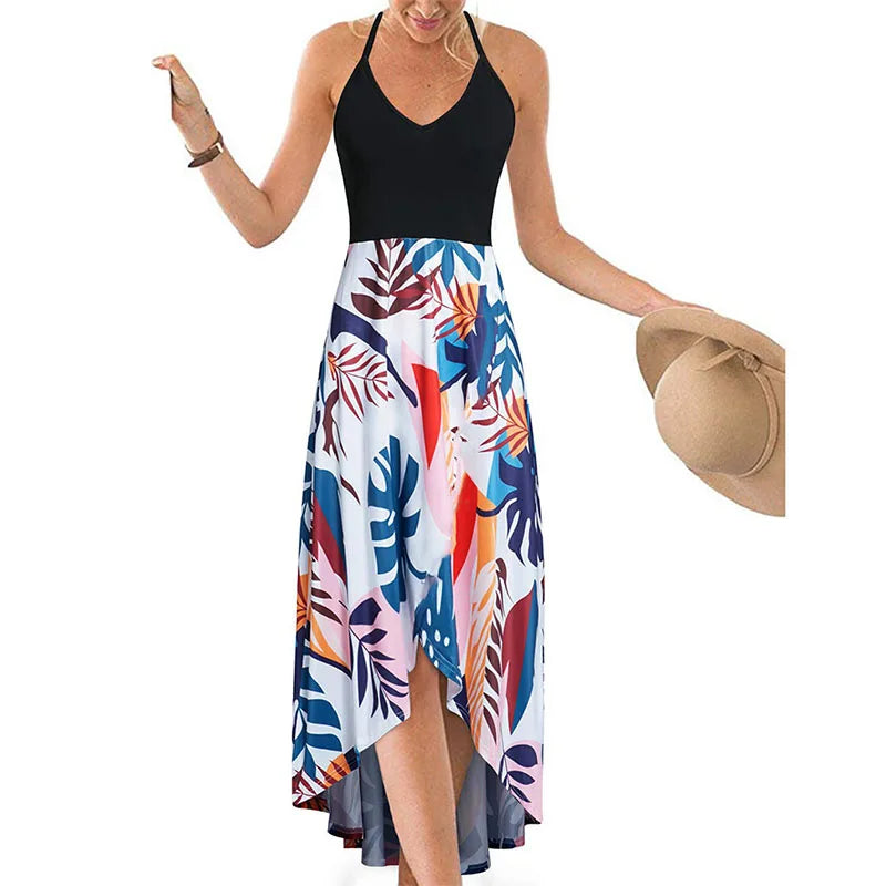 Elegant Casual Summer Printed Long Dress