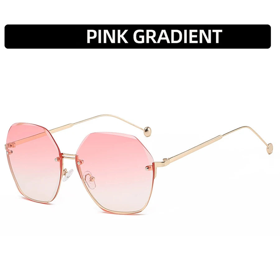 Fashion Polygonal Metal Sunglasses