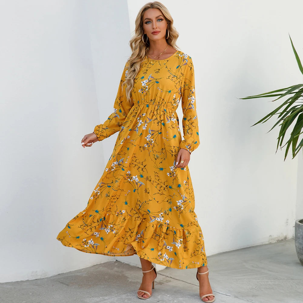 Bohemian Women’s Floral Maxi Dress