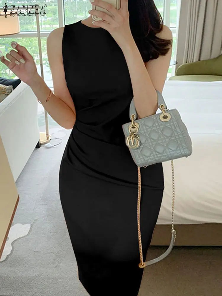 Elegant Sleeveless Slim Fit Summer Dress