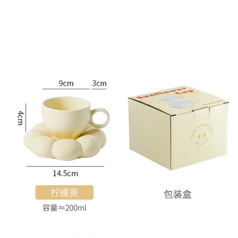 Ceramic Cloud Mug & Plate Set