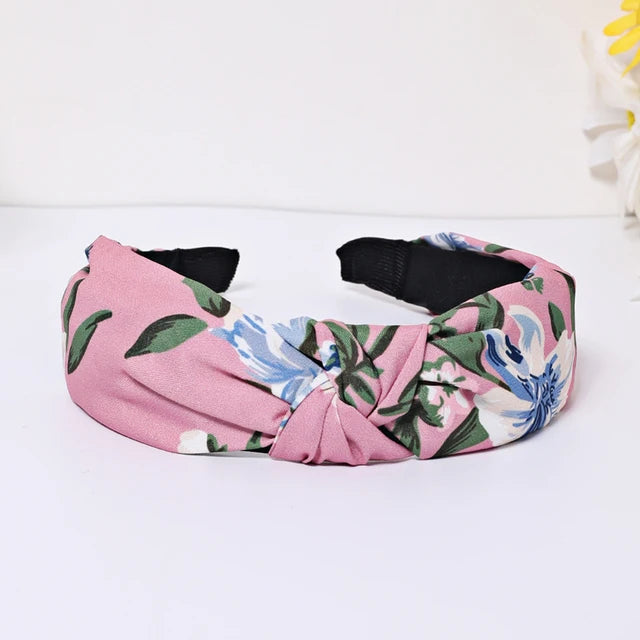 Fashion Flower Solid Color Hair Bands