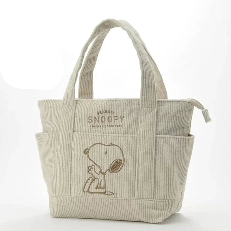 Disney Snoopy Corduroy Tote Bag