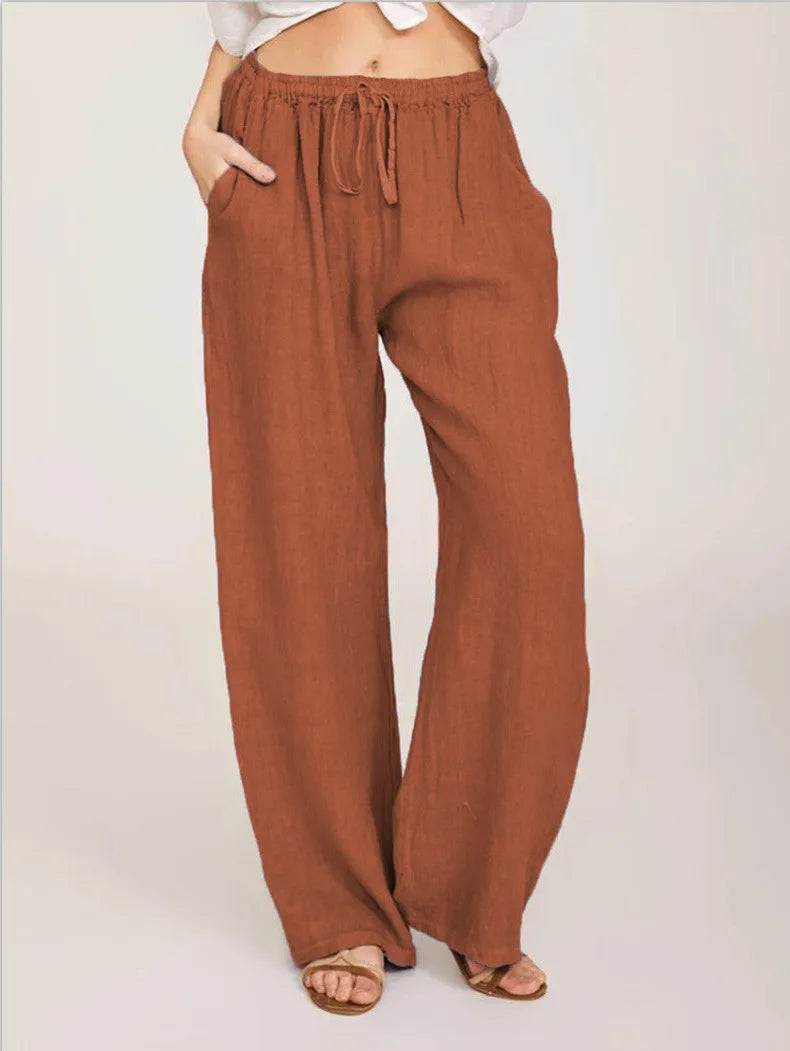 Casual Loose Cotton Hemp Women’s Pants