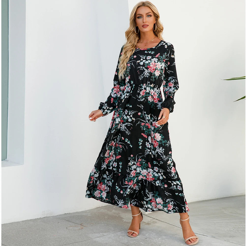 Bohemian Women’s Floral Maxi Dress