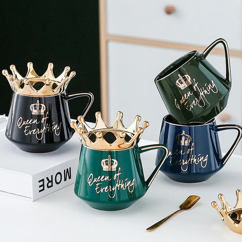 400ml Crown Ceramic Coffee Cup