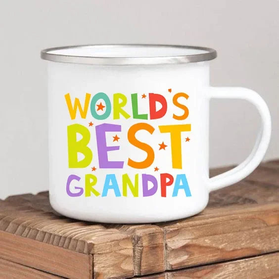 World’s Best Grandma Enamel Mug