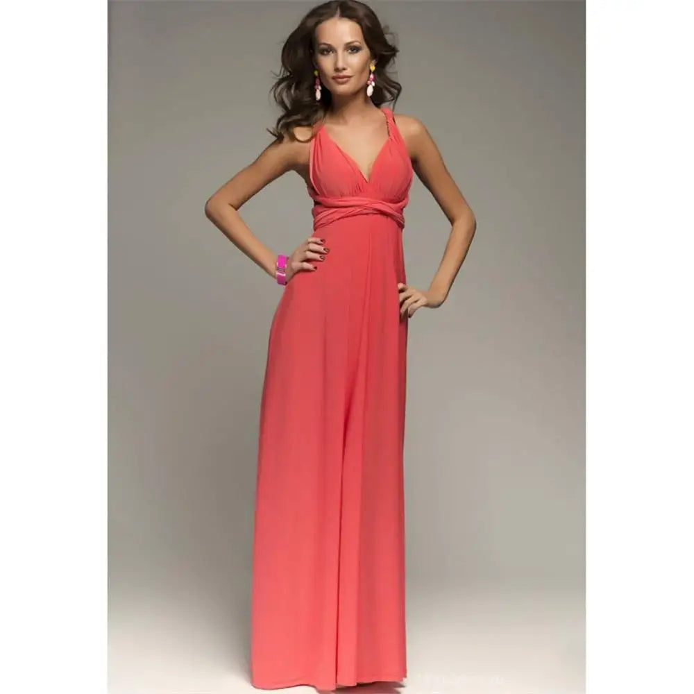 Sexy Multiway Wrap Convertible Boho Maxi Dress