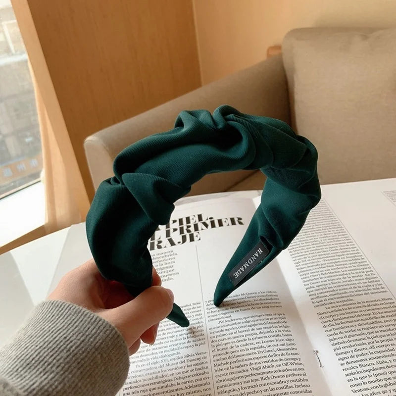 Fashion Flower Solid Color Hair Bands