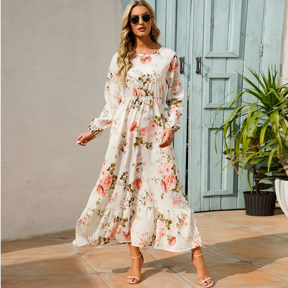 Bohemian Women’s Floral Maxi Dress