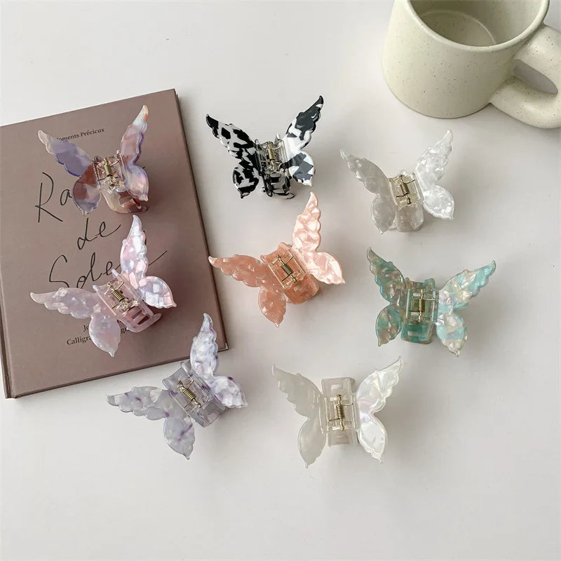 Elegant French Butterfly Hair Clip