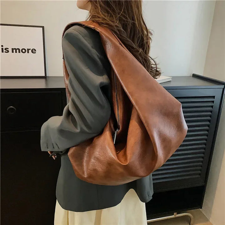 Soft Leather Hobo Trave Big