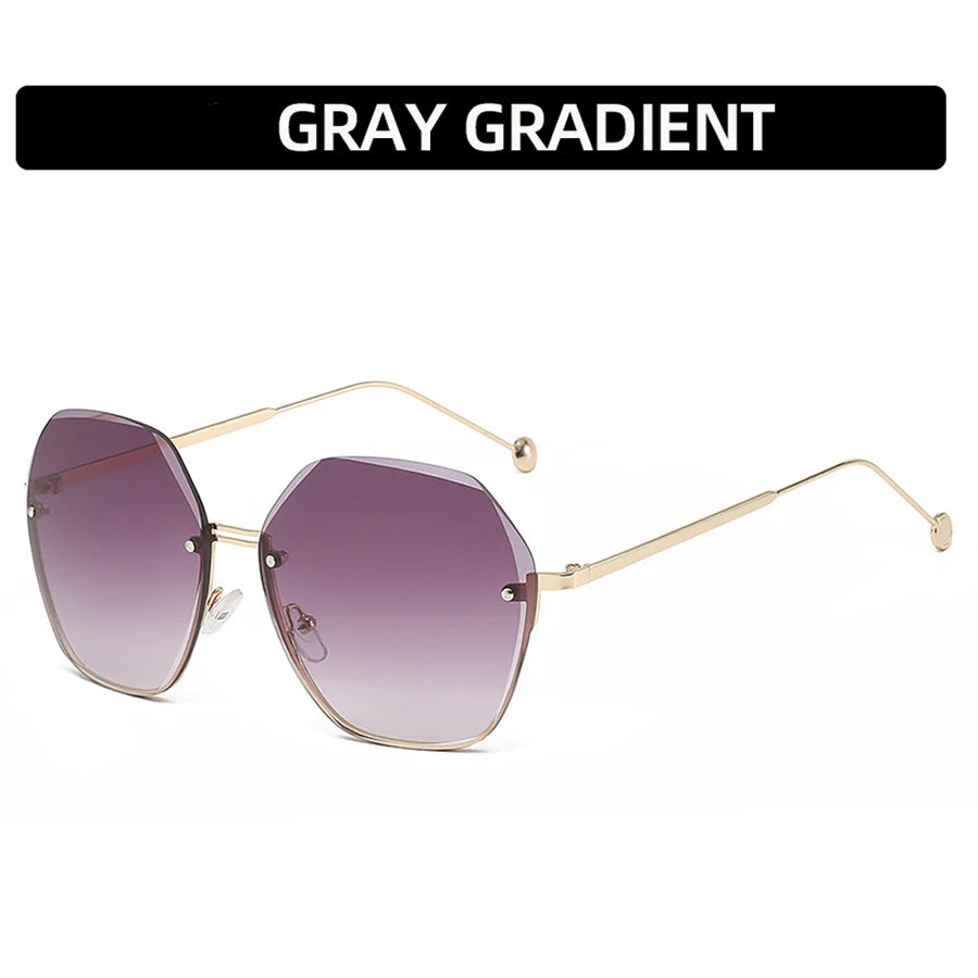 Fashion Polygonal Metal Sunglasses