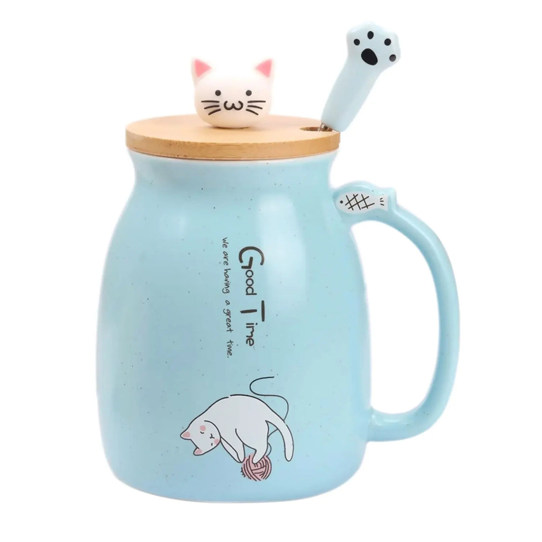 Kawaii Cat Tea Cup Ceramic Mug