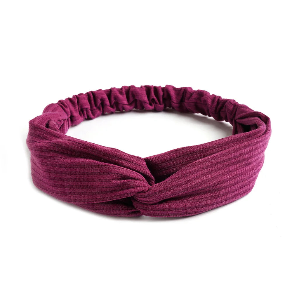 Soft Elastic Knotted Headband