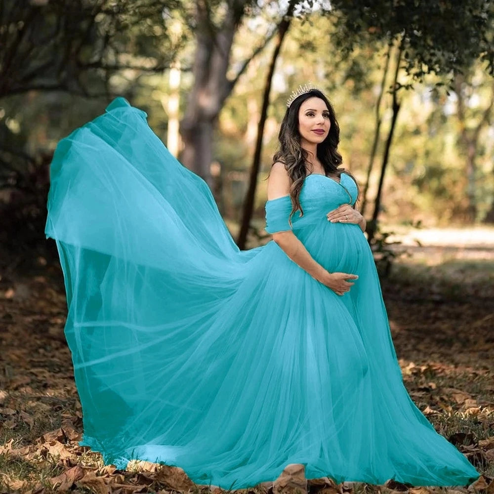 Off Shoulder Maternity Dress