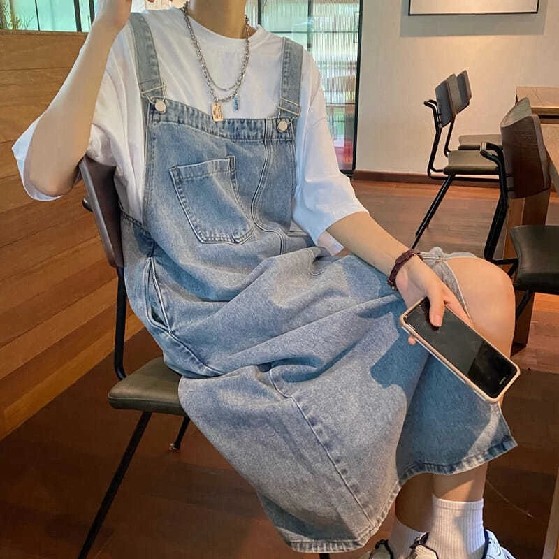 Spring Summer Denim Overall Dress